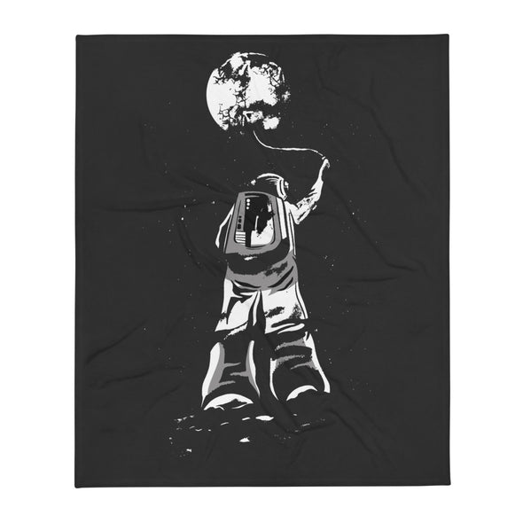 Renerded Space Astronaut Balloon Throw Blanket