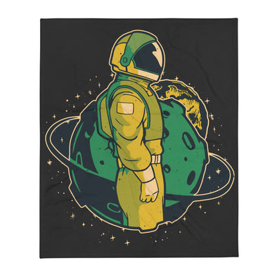 Renerded Astronaut Throw Blanket