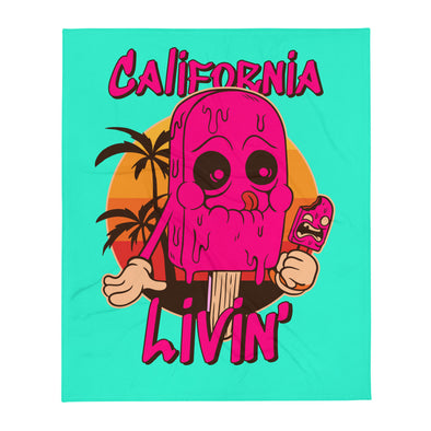 Renerded California Ice Cream Throw Blanket