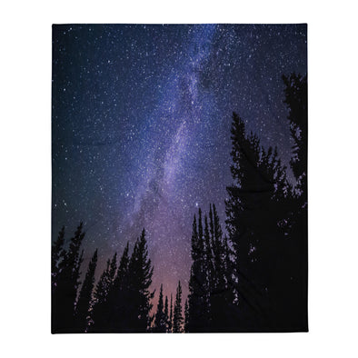 Renerded milky way  Throw Blanket