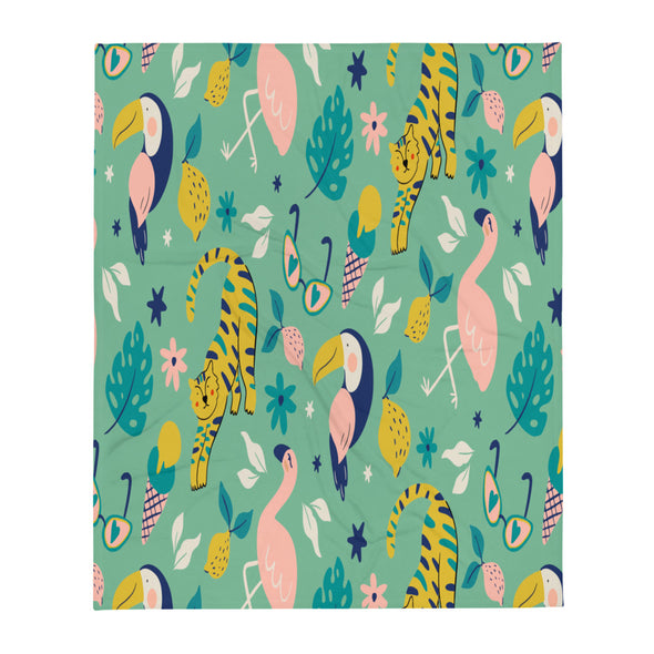 Renerded summer pattern TP Throw Blanket