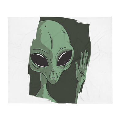 Renerded AlienHand  Throw Blanket