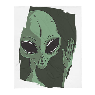 Renerded AlienHand  Throw Blanket